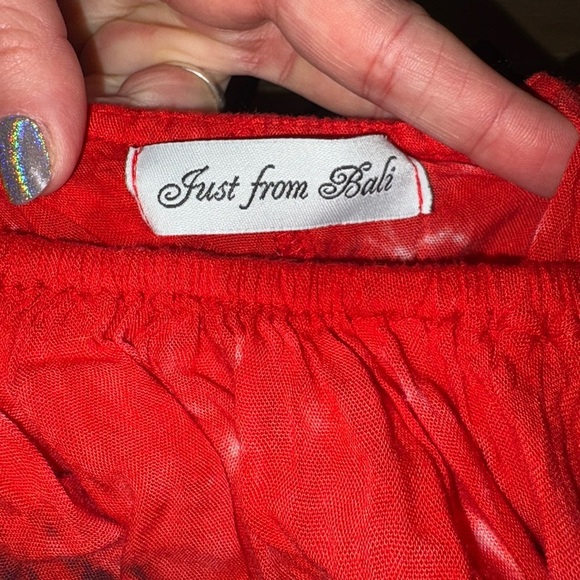 🖤 Just From Bali Tie-Dye Off-Shoulder Dress - Free Size 🖤 - Picture 2 of 5